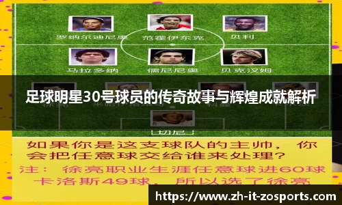 足球明星30号球员的传奇故事与辉煌成就解析